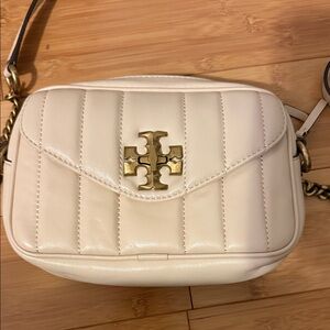 Tory Burch Ivory Quilted Crossbody Bag